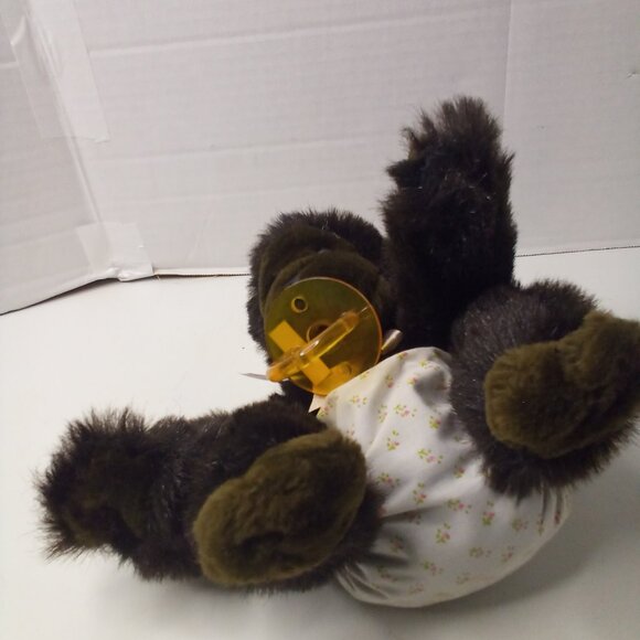 Dakin Gorilla Plush With Pacifier Vintage 1983 Stuffed Animal 8" - Picture 5 of 14